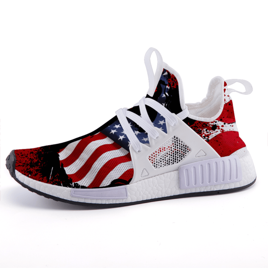 USA Splatter Patriotic Grunge Flag  Nomad Shoes
