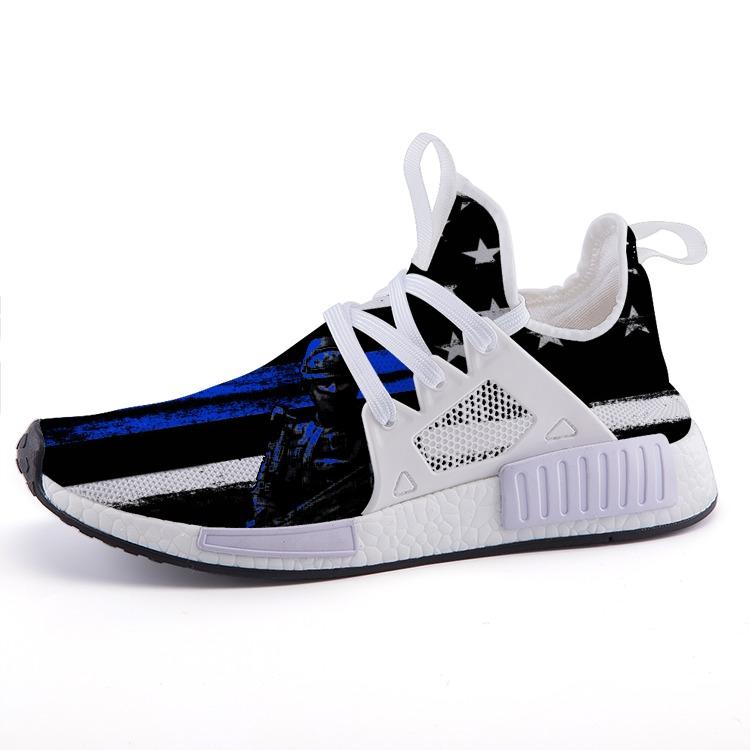 Thin Blue Line Swat Inspired Veteran Patriotic Nomad Shoes