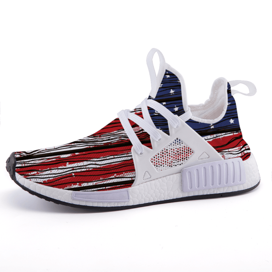 US Patriotic Wooden American Flag Nomad Shoes