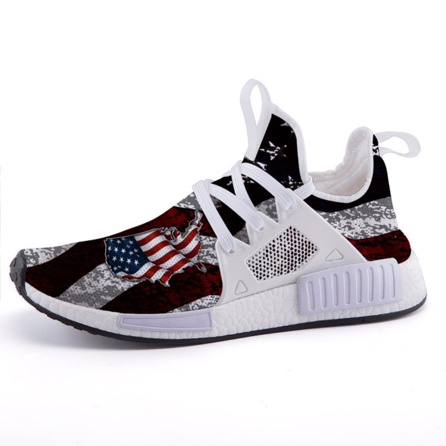 USA Patriotic Distressed American Flag Nomad Shoes