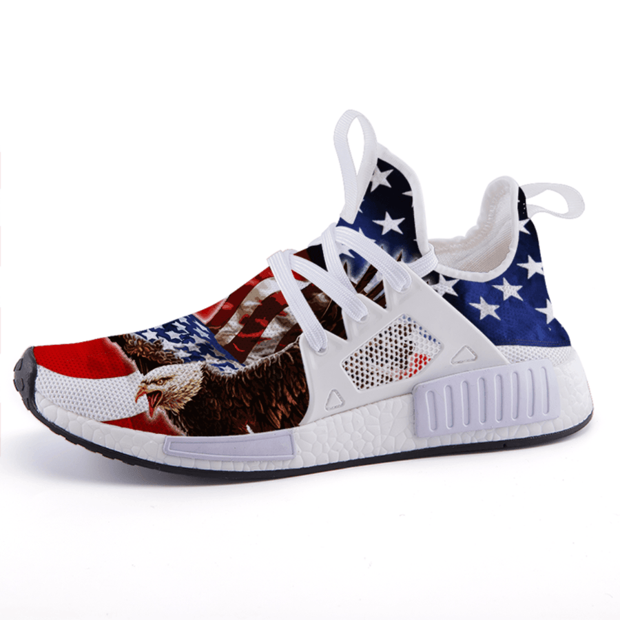 American Flag Independence Eagle Patriotic Veteran Military Nomad Shoes