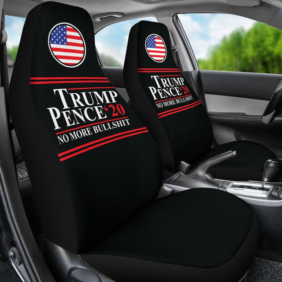 Trump Pence '20 No More Bullshit Car Seat Covers