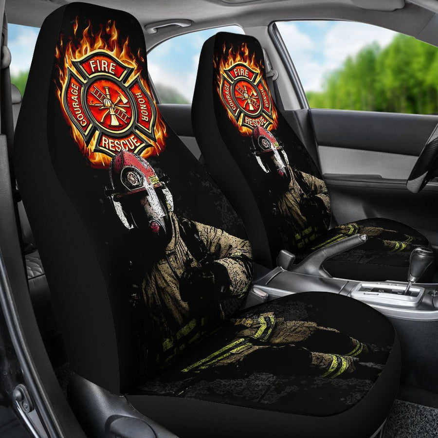 First Responders Firefighter Car Seat Covers Set Of 2