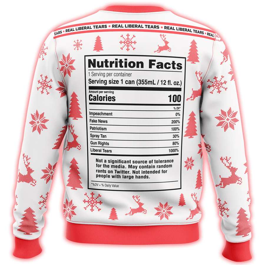 Trump Liberal Tears Premium Ugly Christmas Sweater