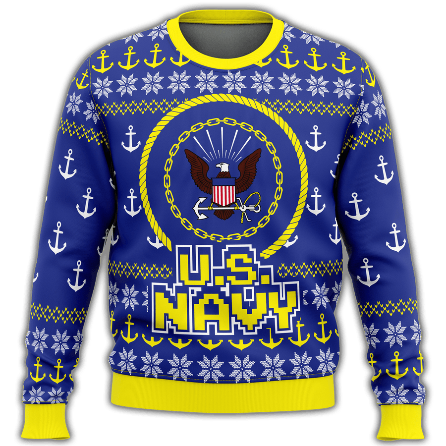 US Navy Premium Ugly Christmas Sweater